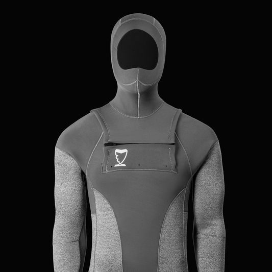 5mm Chest Zip Wetsuit Steamer With Hood - sharkstop.co