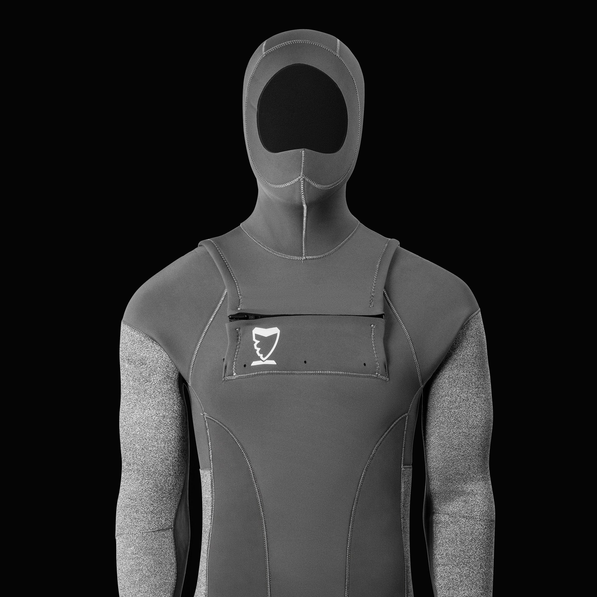 5mm FLEX Chest Zip Wetsuit Steamer With Hood | Shark Stop
