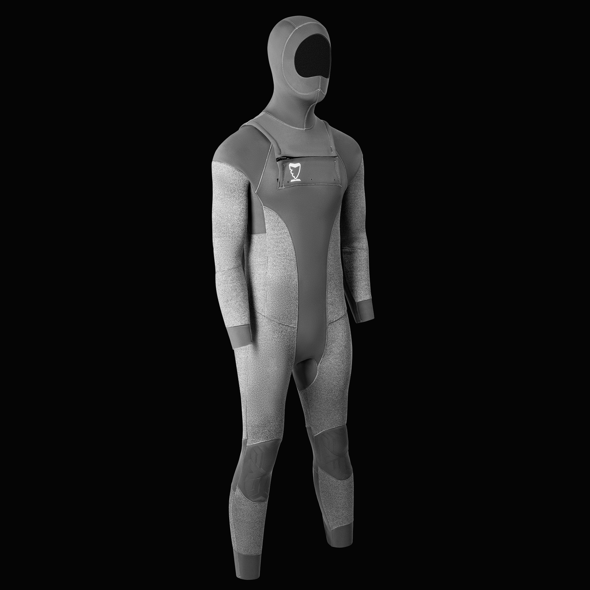 5mm Chest Zip Wetsuit Steamer With Hood - sharkstop.co