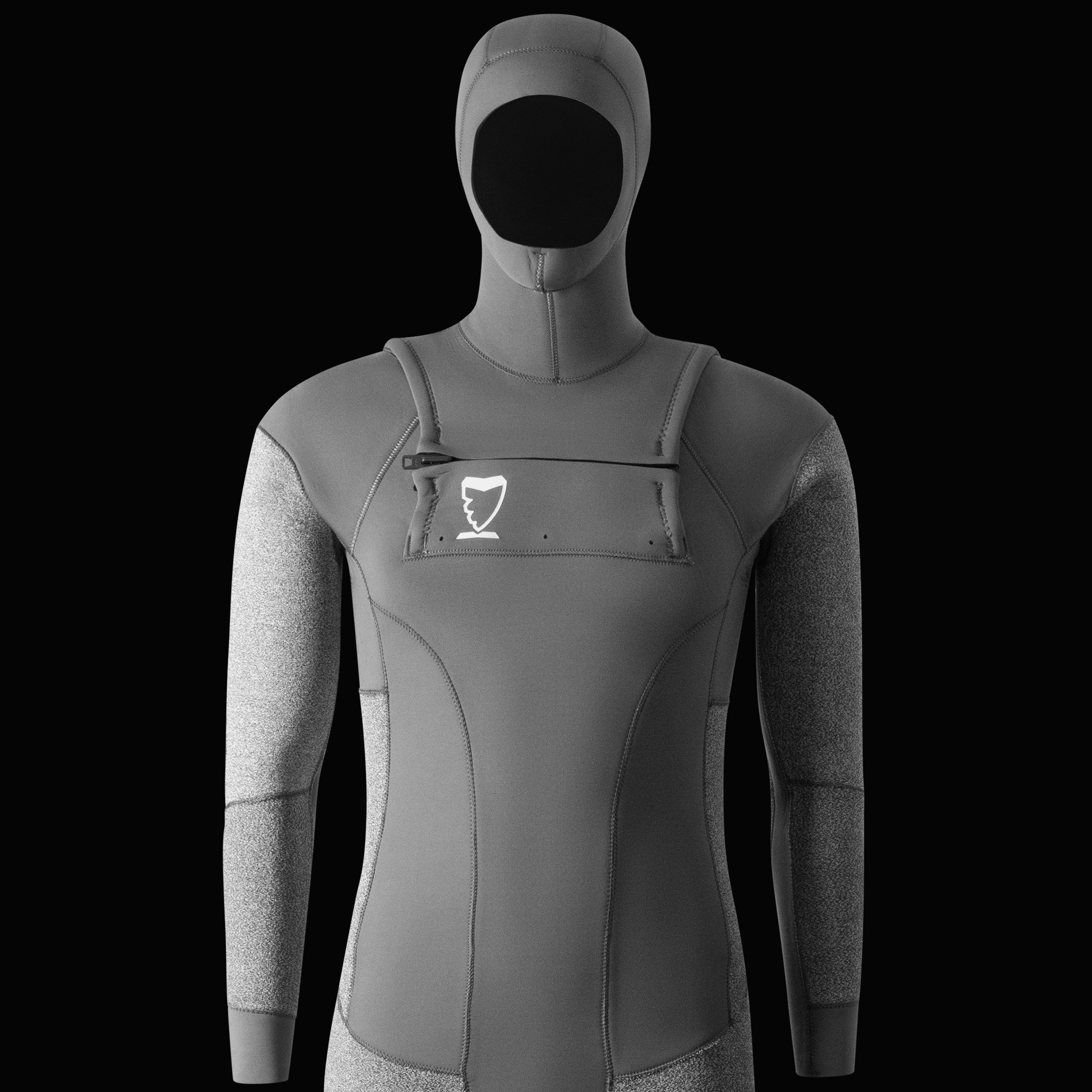5mm FLEX Chest Zip Wetsuit Steamer With Hood | Shark Stop - Shark Stop