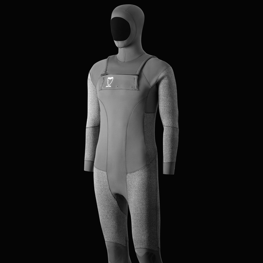 5mm FLEX Chest Zip Wetsuit Steamer With Hood | Shark Stop - Shark Stop